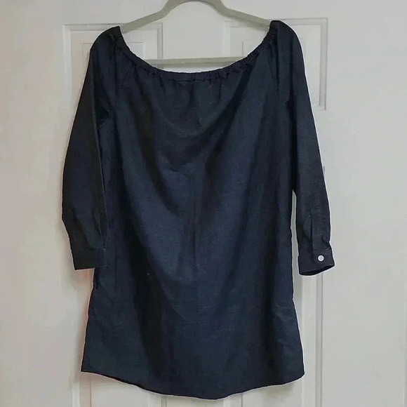 Rag & Bone JEAN Off The Shoulder Denim Mini Dress - Picture 6 of 12